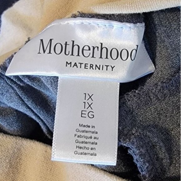 MOTHERHOOD MATERNITY Dark Gray Full Panel Wide Leg Career Dress Pants | Plus 1X - Picture 4 of 6